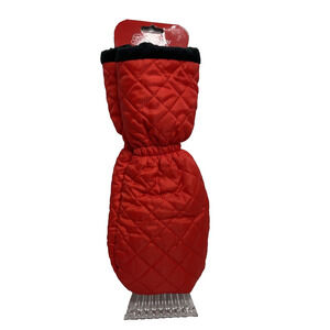 Snow Tech Ice Scraper Mitten Red